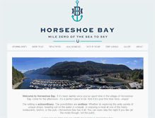 Tablet Screenshot of horseshoebayvillage.com
